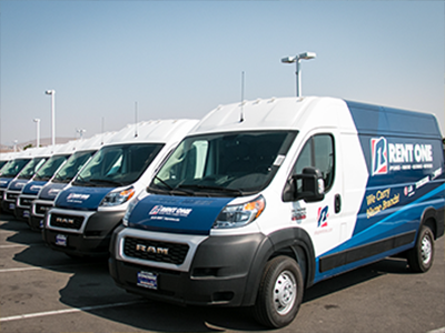 Full and partial vinyl wrap on fleet vehicles.