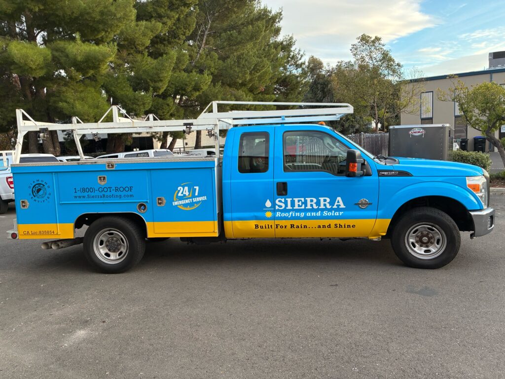 Truck wrap instalation in Pleasanton CA.