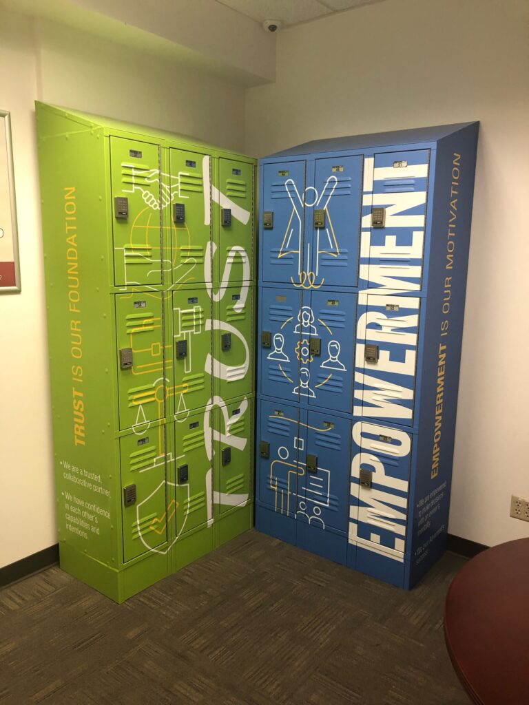 Specialty graphic installation in Pleaston CA.