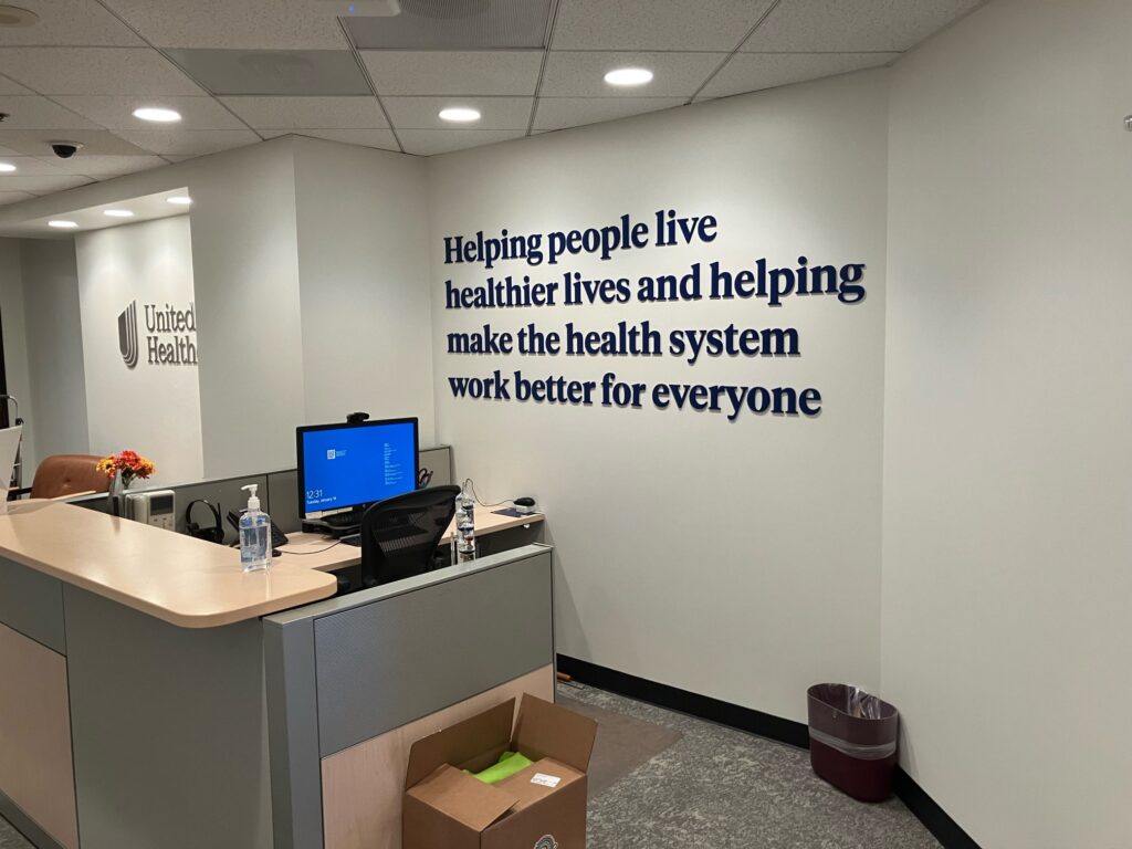 Signage installation for bay area company.