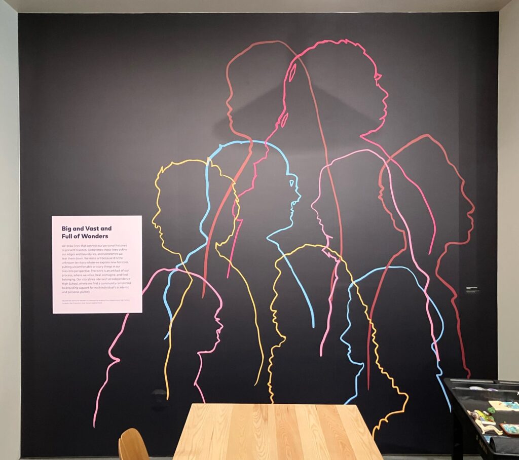 Wall graphic installation in Walnut Crek, CA.