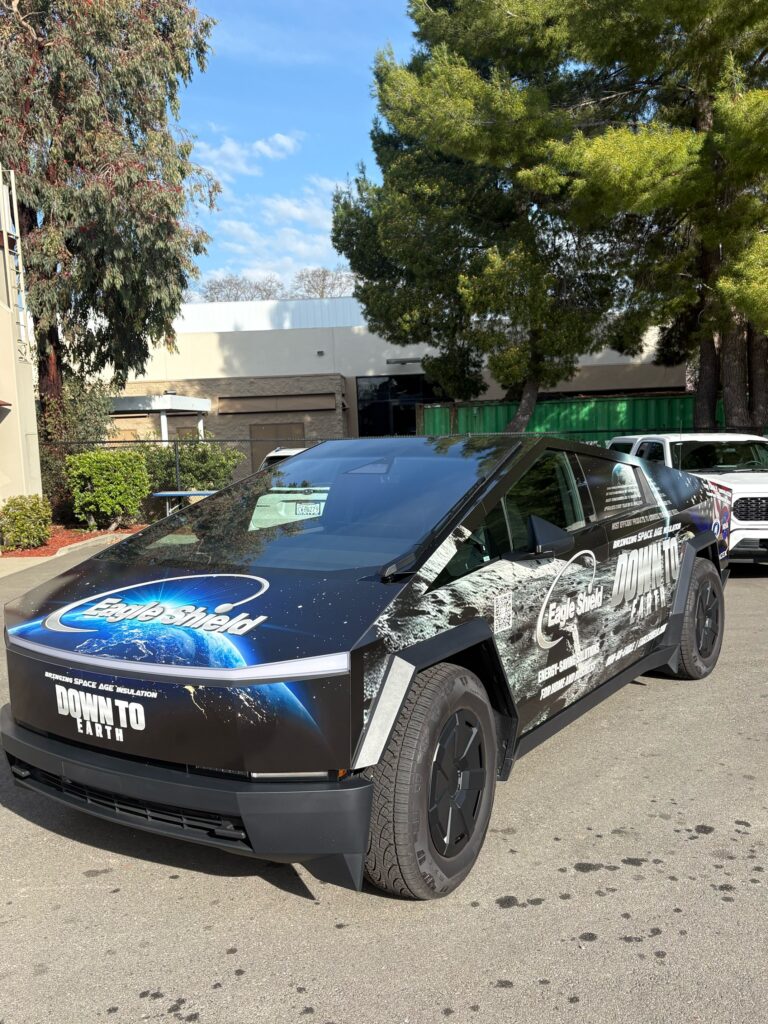Cyber truck graphic wrap in Pleasanton CA.