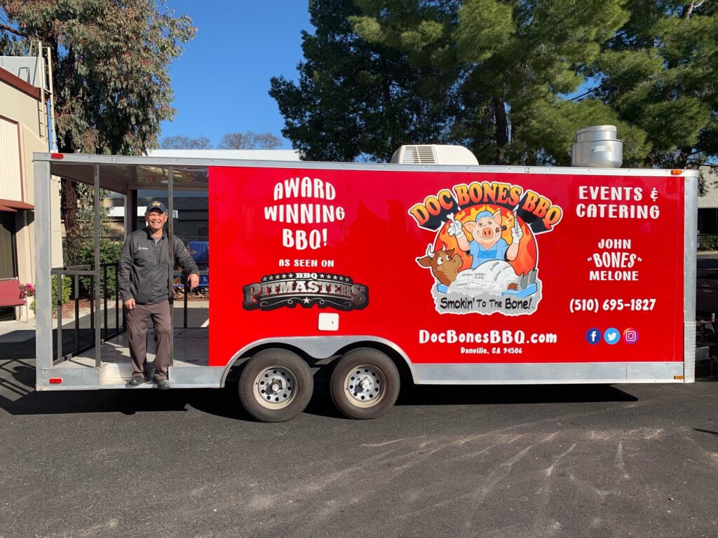 Specialty wrap intallation on a food trucks.