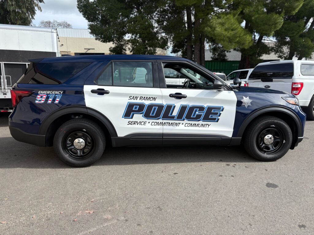 Spot wrap installation on fleet graphic in San Ramon, Ca