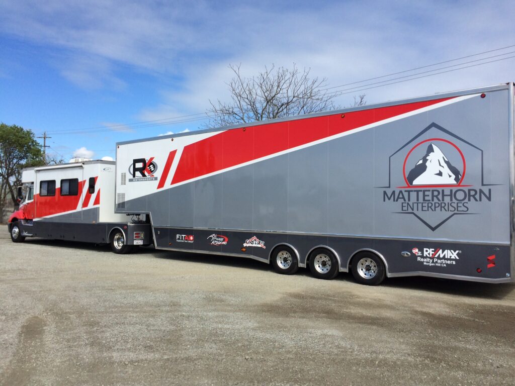 Full graphic wrap installation for commercial truck.