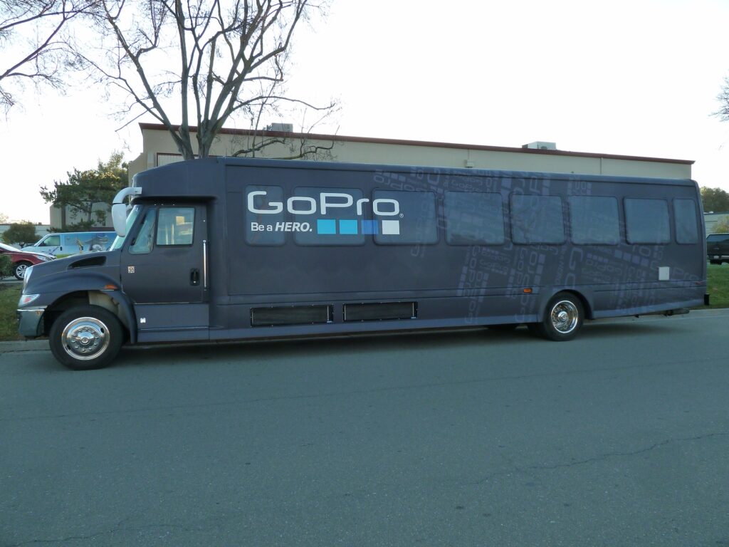 GoPro bus graphic wrap
